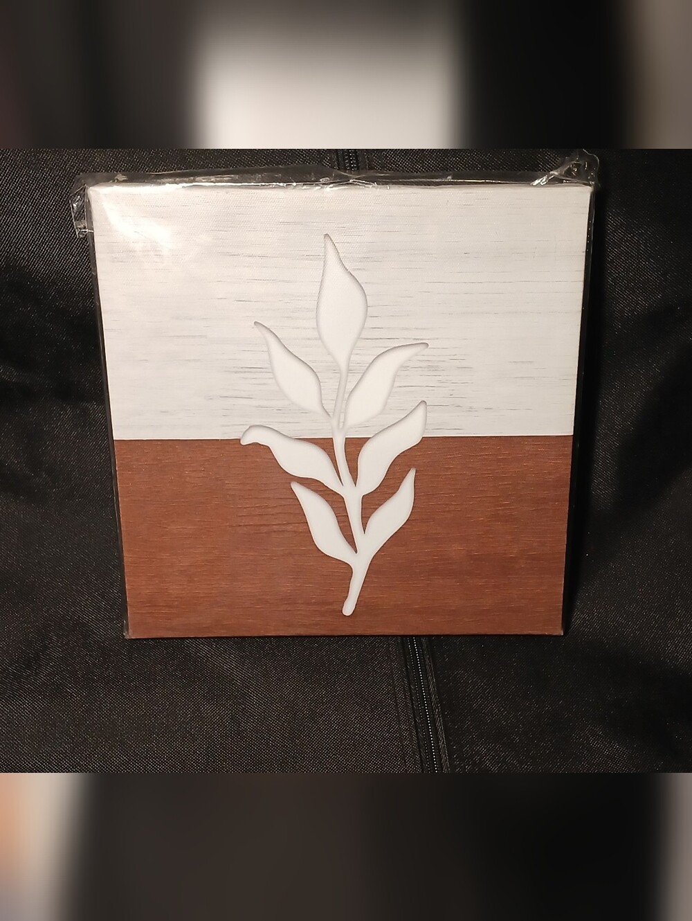 Special Moments White and Brown Leaf Wall Art
